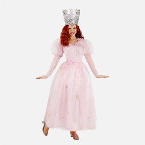 NWT Wizard of Oz Glinda Adult Costume Women's With Crown M